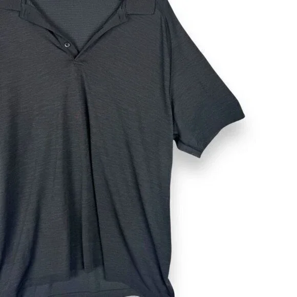 Lululemon Mens Performance Polo Size XXL Gray Short Sleeve‎ Golf Sporty Athletic - Picture 8 of 11